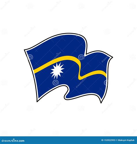 Yaren, Nauru. Detailed Country Map With Location Pin On Capital City. Cartoon Vector ...