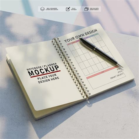 A4 planner mockup Images - Free Download on Freepik