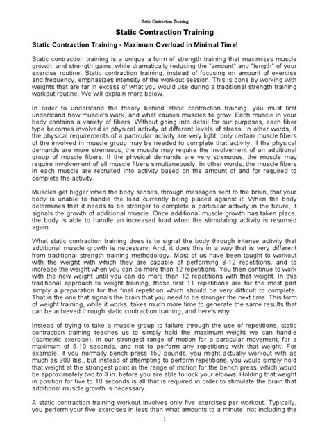 Static Contraction Workout Routine 的图像结果