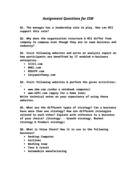 Image result for Assignment Questions