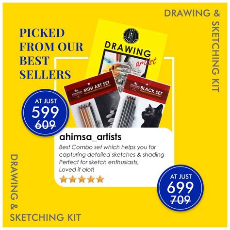 Ready to Use - Drawing & Sketching Kit - 1 | Art Lounge