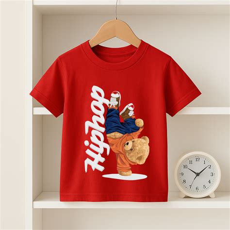 HipHop Teddy Tshirt - Kids Tshirt – Fizzye