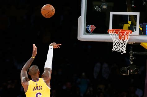 Lebron Shooting Basketball