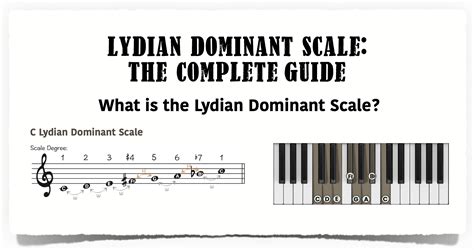 Lydian Dominant Scale - The Complete Guide - Piano With Jonny