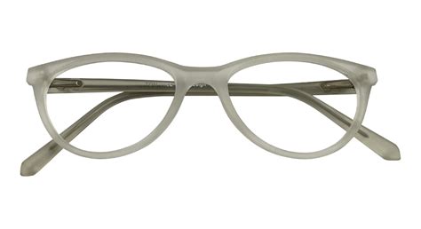 Matte White Oval Eyeglasses – Bombay Optical