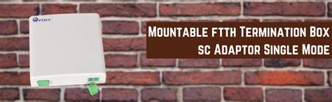 2 Ports Wall mountable ftth Termination Box sc Adaptor Single Mode ...