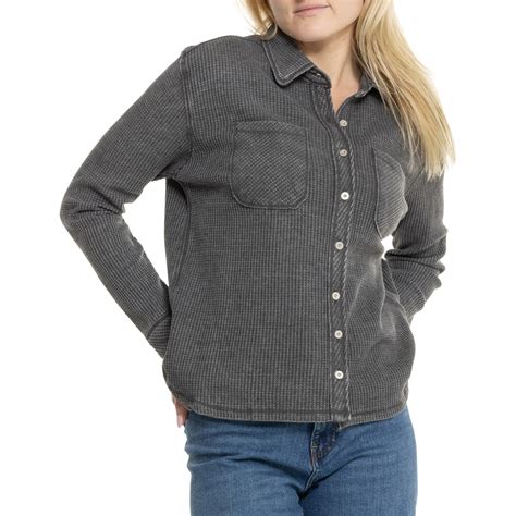 C&C California Sky Waffle Shacket - Save 43%