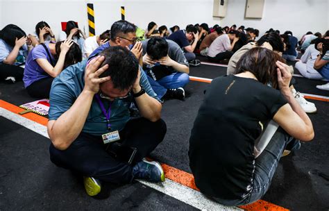 Sirens wail in Taiwan, simulating urban warfare