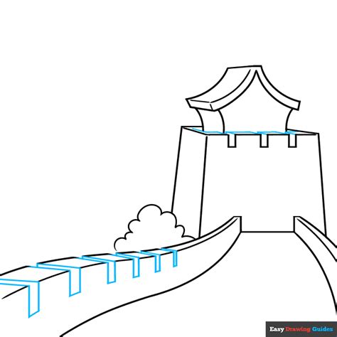How to Draw the Great Wall of China - Really Easy Drawing Tutorial