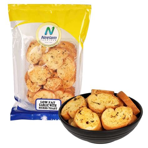Neelam Foodland Low Fat Garlic Butter Toast with Herbs 200GM : Amazon ...