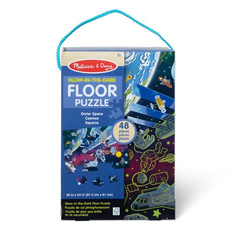 Melissa & Doug Outer Space Glow in the Dark Floor Puzzle | Melissa And ...