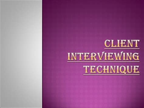 Image result for Client Interviewing