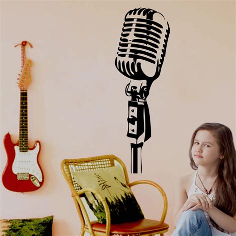 The Microphone Wall Sticker