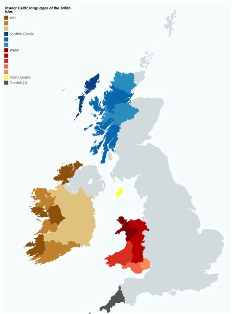 Celtic Language Map