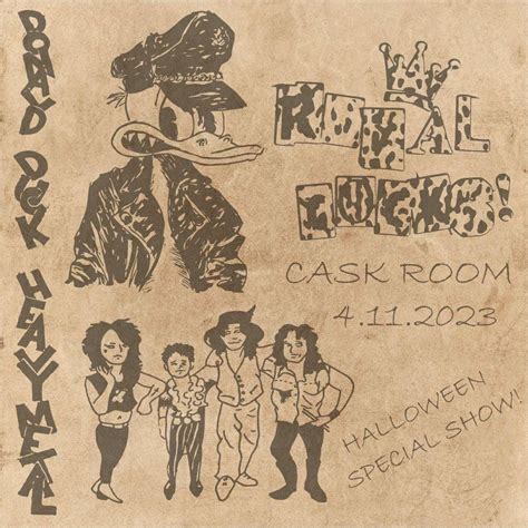 DONALD DUCK HEAVY METAL & ROYAL COCKS SPECIAL HALLOWEEN SHOW, Cask Room ...