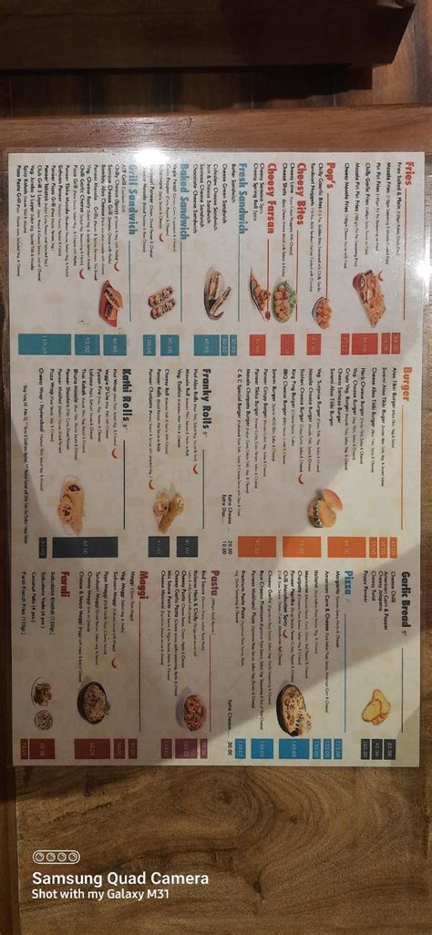 Menu at Cheese & Chips Kadi, Kadi