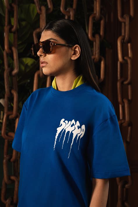 Fake Patch Tshirt in Royal Blue Regular Fit – sugga.offical