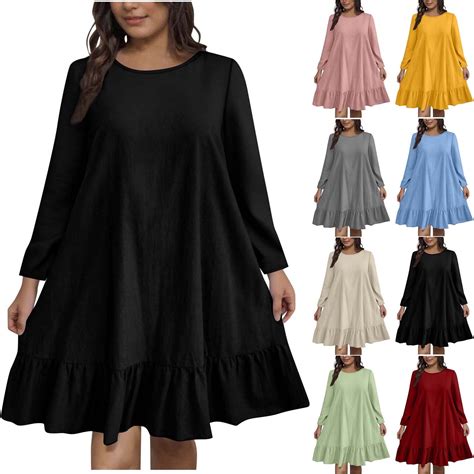 Ashirexll Midi Dresses for Women, Womens Winter Dresses, Plus Size ...