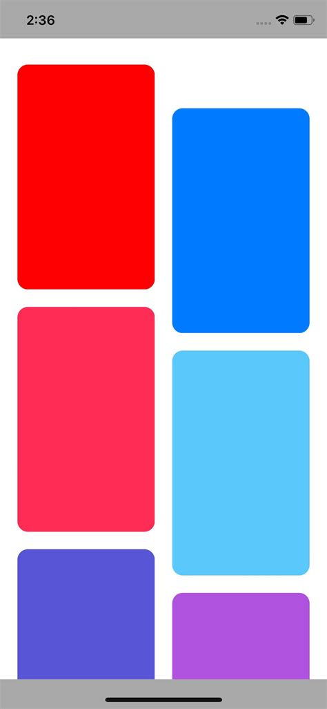 Xamarin Collection View Layout 的图像结果