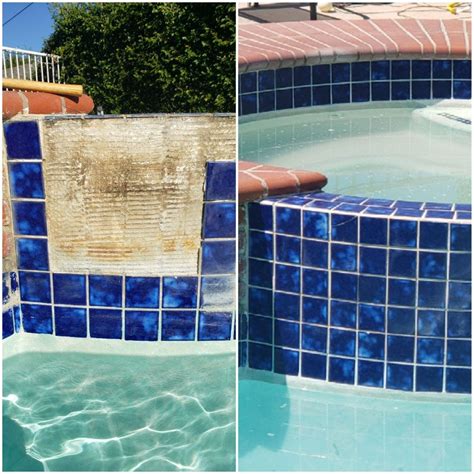 How to Clean Pool Tile Build Up 的图像结果