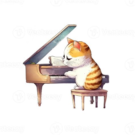 Cat Play Piano at Savannah Battles blog