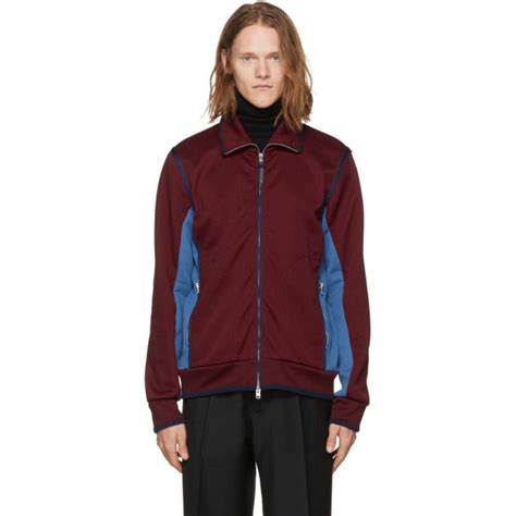 Coach Burgundy & Blue Track Jacket | ModeSens | Jackets, Track jackets ...