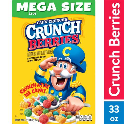 Cap'n Crunch's, Crunch Berries Cereal, 33 oz Mega Box - itFRESH