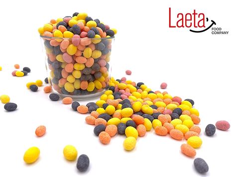 LaetaFood Nerds Jelly Beans - Big, Chewy, Crunchy Candy - Pastel Colors ...