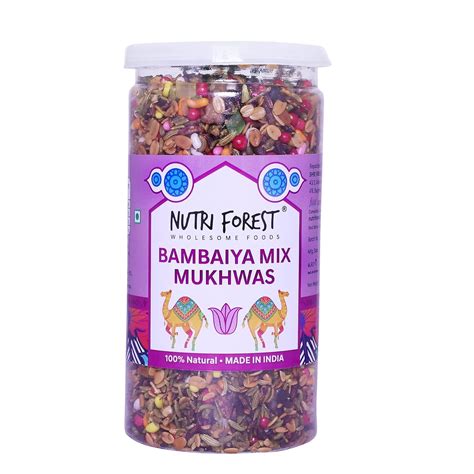 Nutri Forest Bambaiya Mix Mouth Freshner Mukhwass | Gulkand Flavor ...