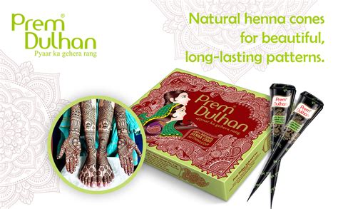 Prem Dulhan Pure and Natural Mehendi Cone - 350 GRM : Amazon.in: Beauty