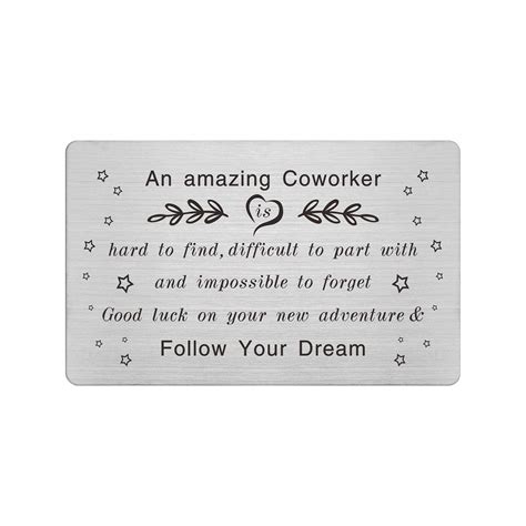 Buy Going Away Gift for Coworker, Coworker Goodbye Gifts Card, Good ...