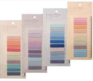 MEDICINEKING Colors Writable Morandi Sticky Tabs, Repositionable Color ...