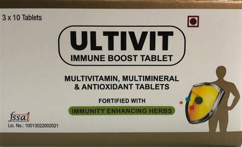 Alkem ULTIVIT Immune Boost Tablet | Multivitamin, Multimineral ...