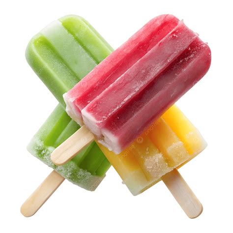 Colorful Popsicle Ice Cream Treats Isolated On Black Background ...