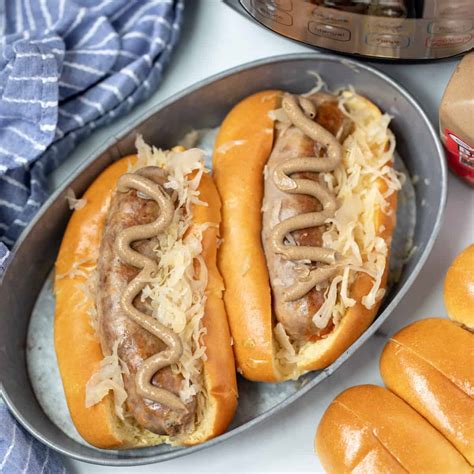 Bratwurst With Sauerkraut Instant Pot Brats With Sauerkraut Tao Of