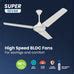 Super Sevak BLDC Ceiling Fan|1200mm|5 year warranty| 5 star rated ...