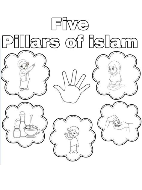 Grade 1 Islamic studies worksheet 'Pillars of islam' | Pillars of islam ...