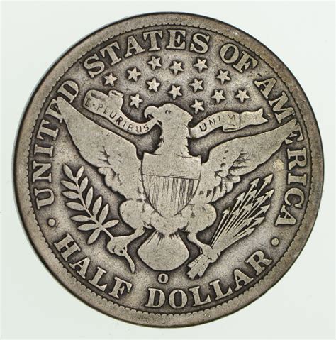 50c United States Coin - 1906-O Liberty Barber 90% Silver US Half ...