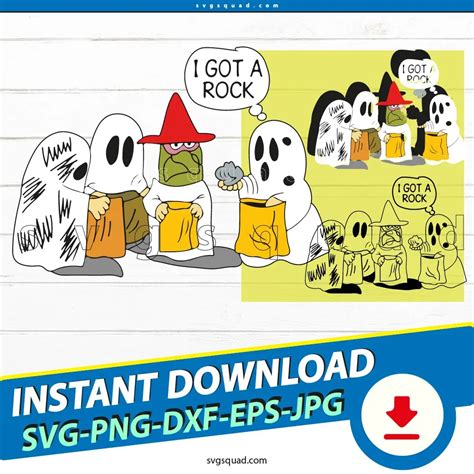 I Got A Rock SVG PNG, Peanuts Halloween Charlie Brown