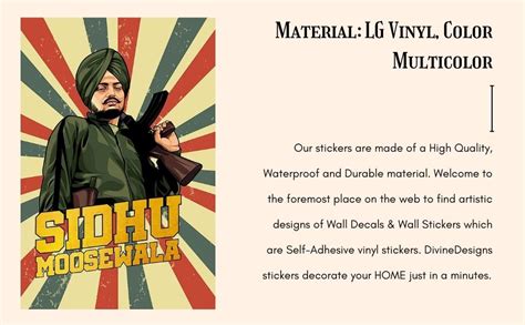DivineDesigns Power Boy Sidhu Moosewala Poster (Size :- 12 X 18 inch ...