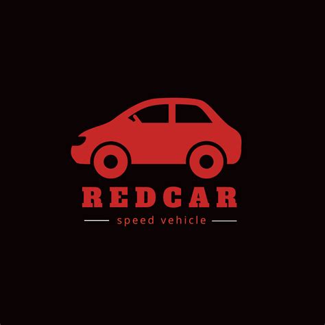 red car logo design Online Logo Template - VistaCreate
