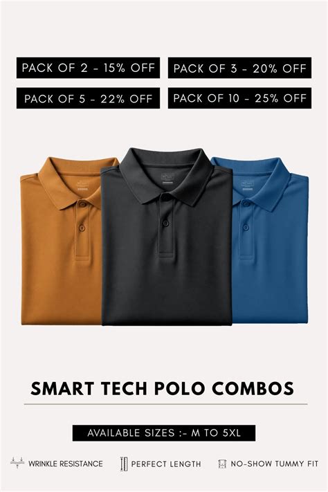 Smart tech Polo combos – Maxzone Clothing