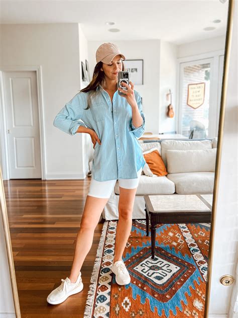 Denim Shirt Women Outfit