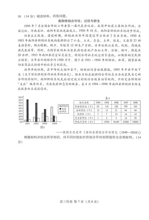 2023潍坊东营一模历史试题及答案解析（含评分标准，已更新）！-高考100