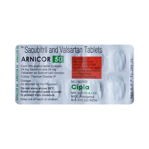 Arnicor 50mg Strip Of 14 Tablets: Uses, Side Effects, Price & Dosage ...