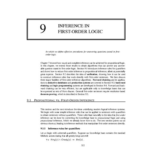 Chapter 9 - Inference in Logic: Effective Procedures and Algorithms ...