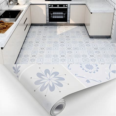 Classic Non-Skid Brick Look Vinyl Floor Planks Smooth PVC Flooring ...