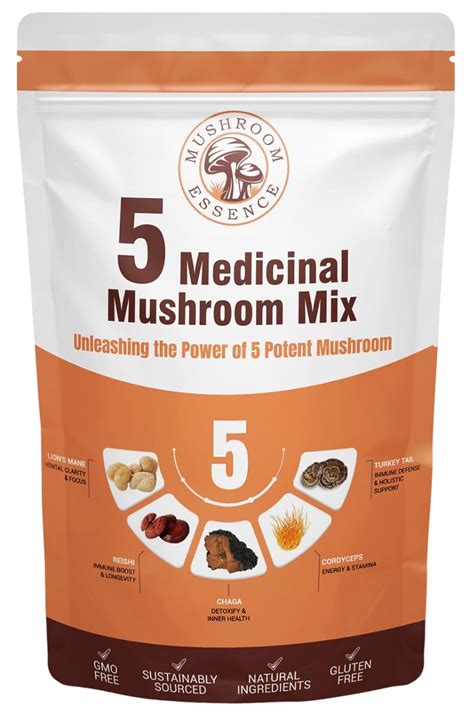 Mushroom Essence Dried Medicinal Mushroom Mix Powder for Tea and ...