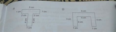 find the perimeter of the figures given below - Brainly.in
