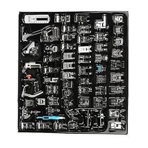 Hztyyier 62Pcs Sewing Machine Presser Feet Set, Stainless Steel, For ...